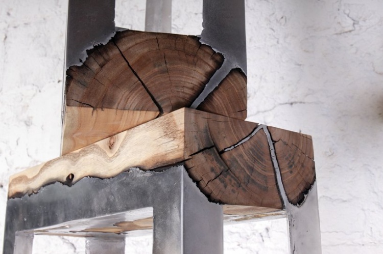 furniture made from aluminum and wood