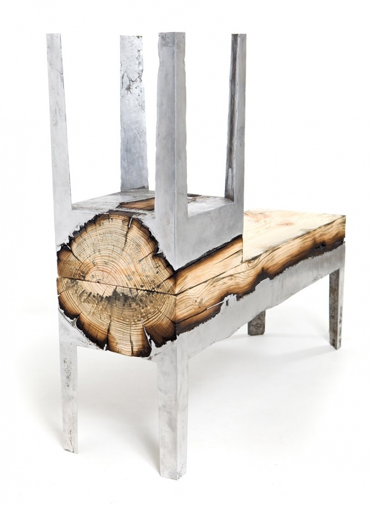 furniture made from aluminum and wood