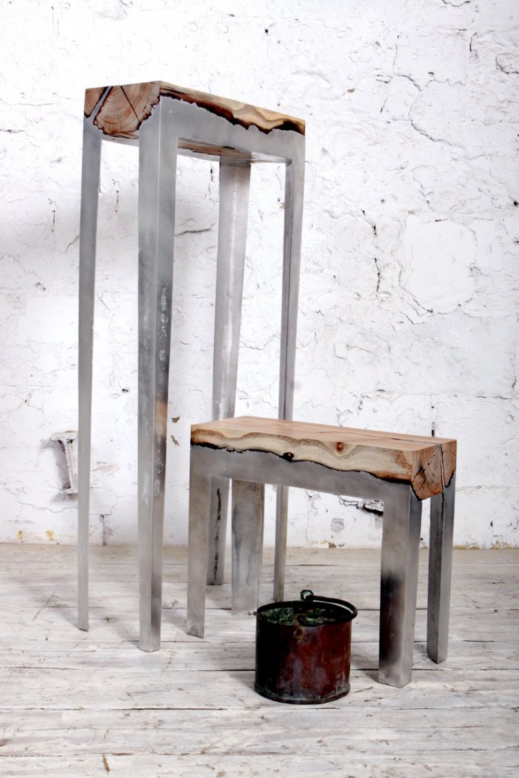 furniture made from aluminum and wood