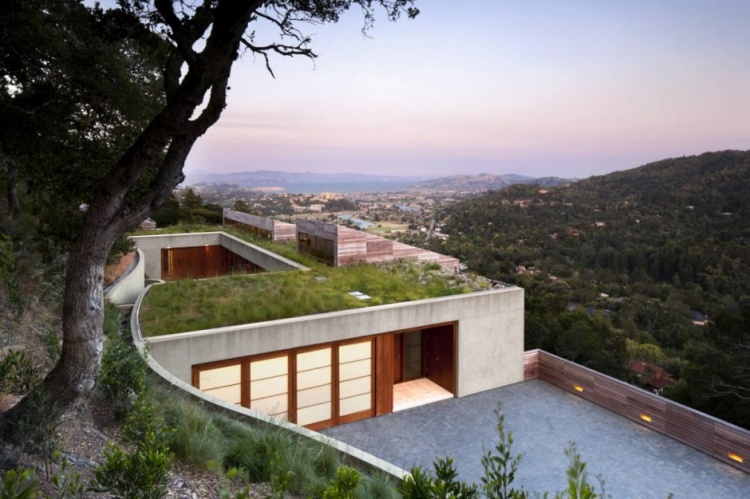 hillside home