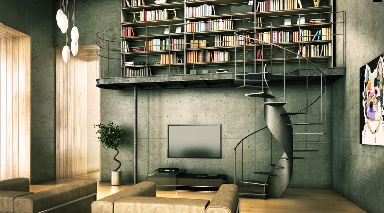 Contemporary Home Library