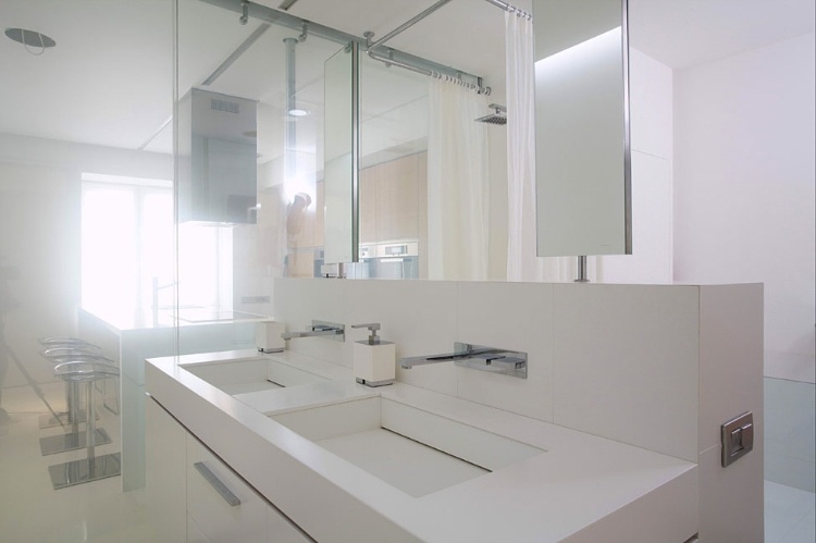 White Cube Apartment Interior Design
