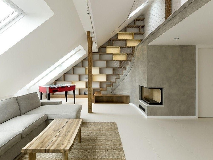Rounded Loft by A1 Architects