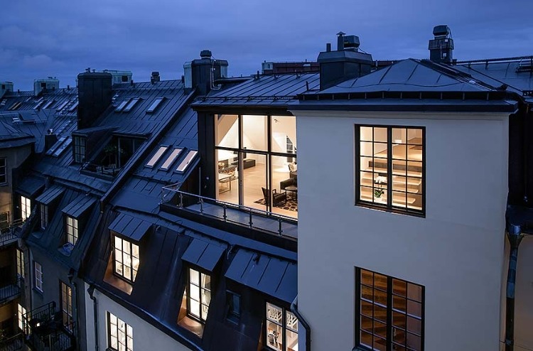 Attic Penthouse in Stockholm
