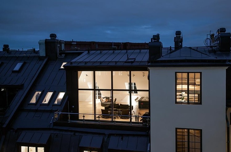 Attic Penthouse in Stockholm