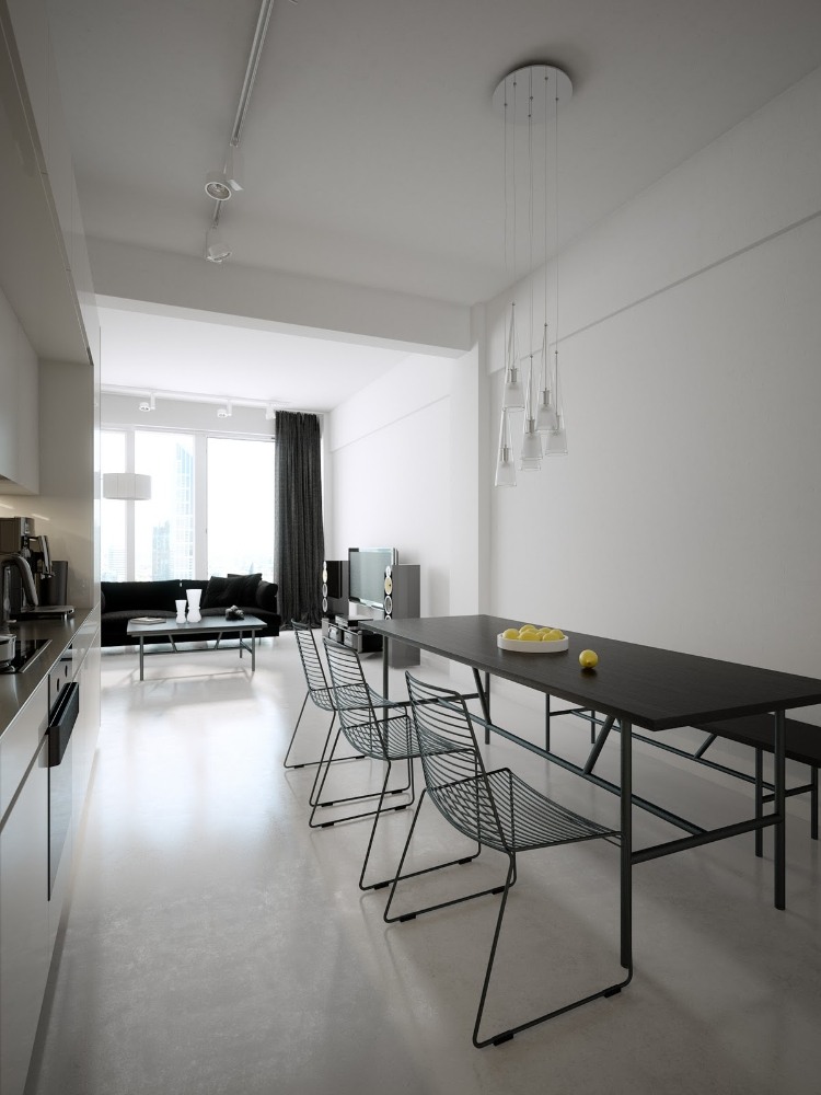 Modern Light Loft Interior