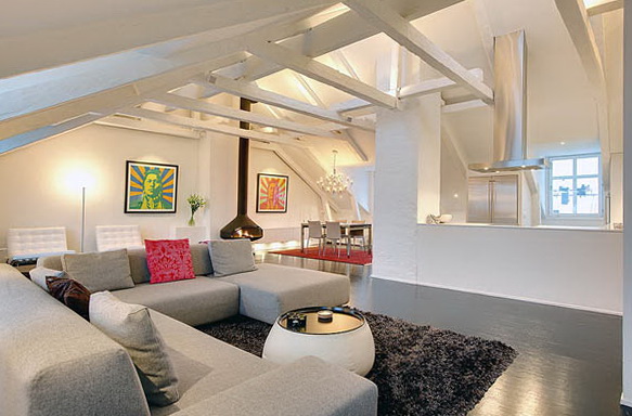Modern Light Loft Interior