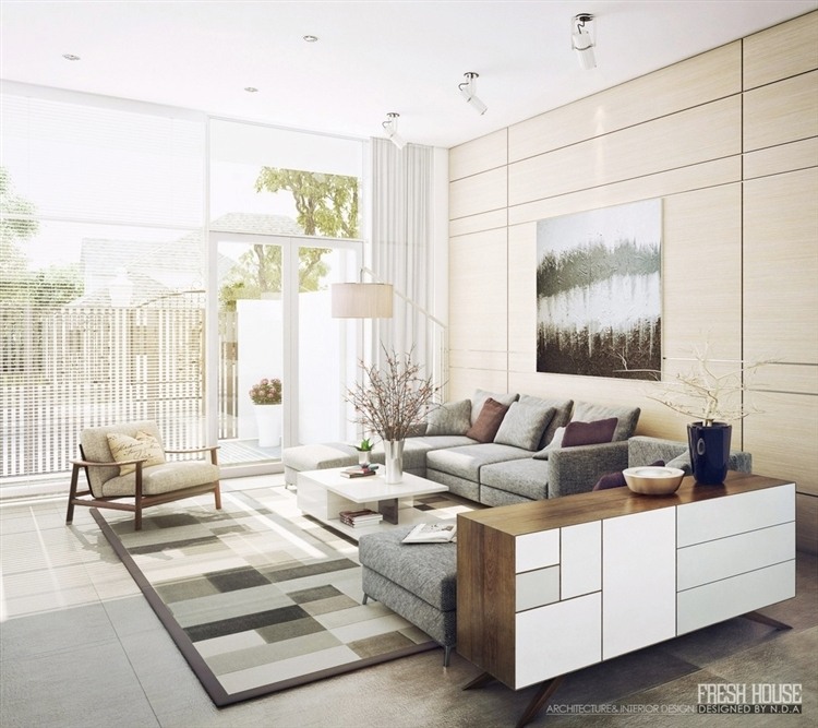Bright Modern Living Room