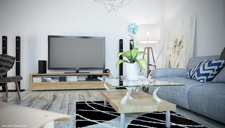 Bright Modern Living Room
