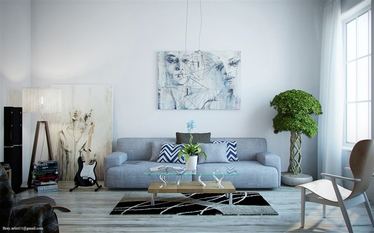 Bright Modern Living Room