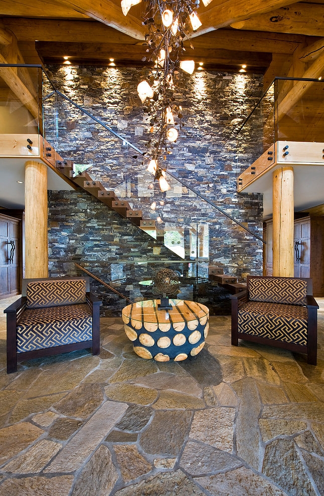 Okanagan Log Home by Sticks and Stones Design Group Inc