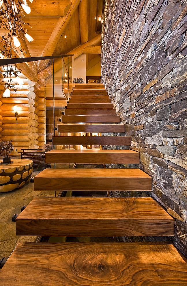 Okanagan Log Home by Sticks and Stones Design Group Inc