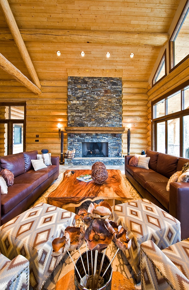 Okanagan Log Home by Sticks and Stones Design Group Inc