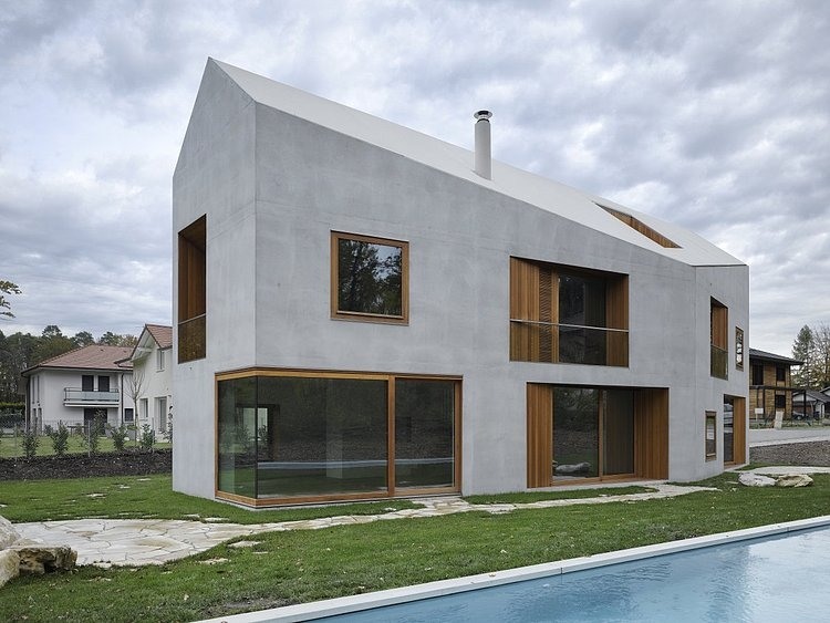 Two in one House by Clavienrossier Architectes