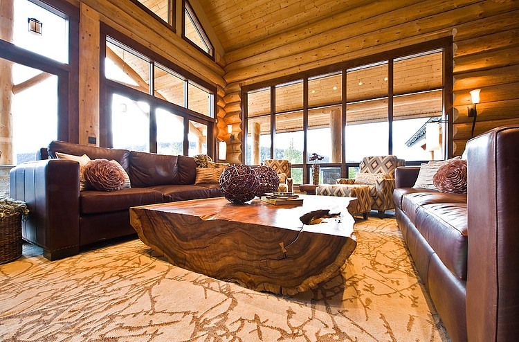 Okanagan Log Home by Sticks and Stones Design Group Inc
