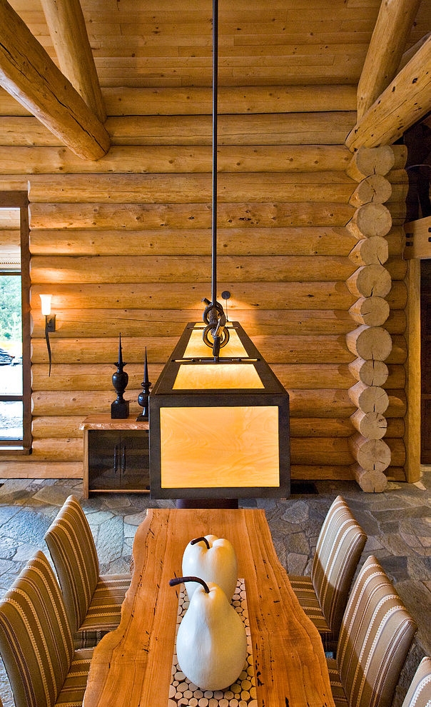 Okanagan Log Home by Sticks and Stones Design Group Inc