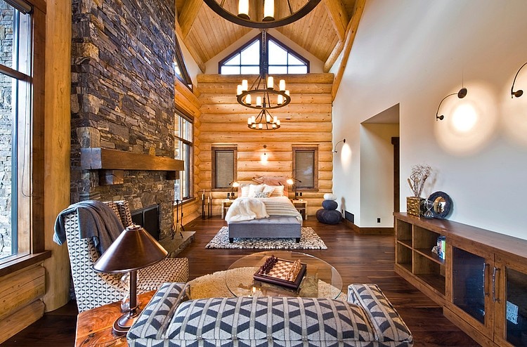 Okanagan Log Home by Sticks and Stones Design Group Inc