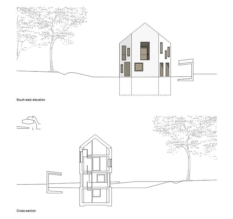 Two in one House by Clavienrossier Architectes