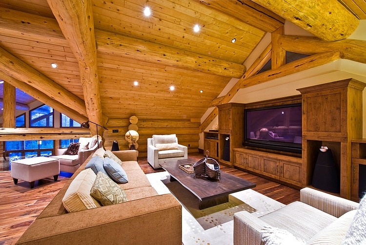 Okanagan Log Home by Sticks and Stones Design Group Inc