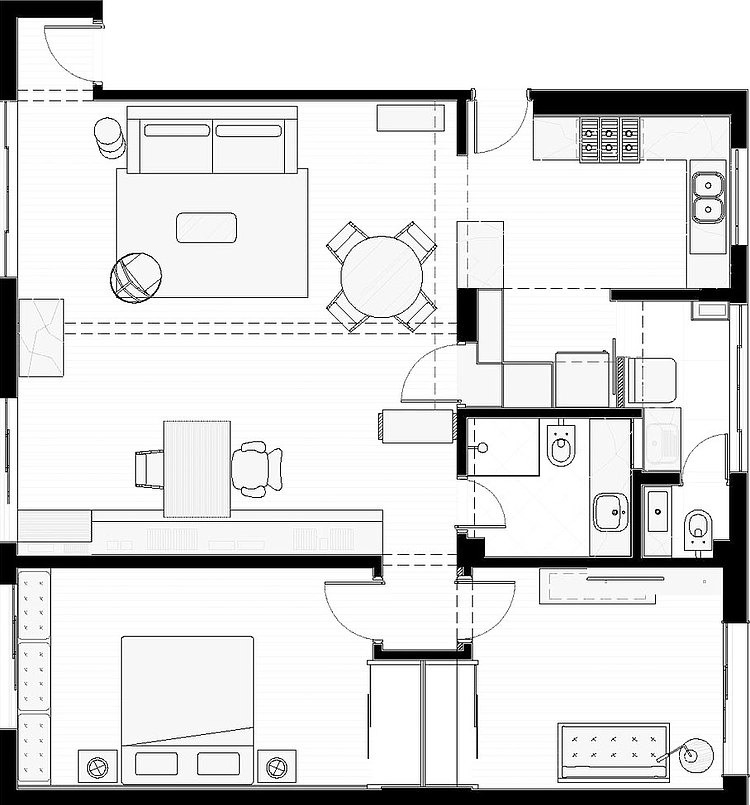 YN Apartment by A:M Studio de Arquitetura