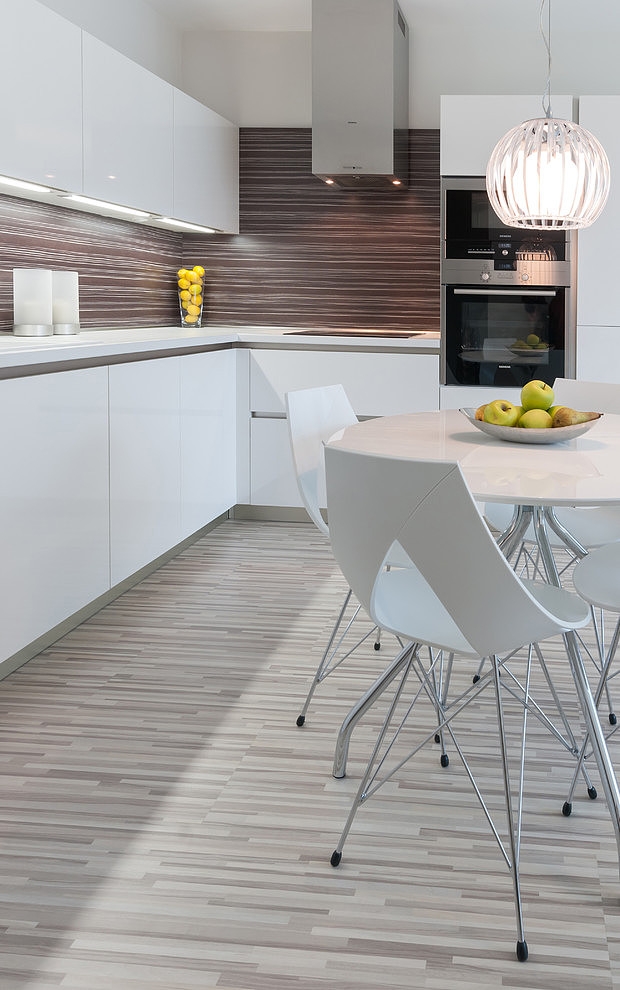 Monochromatic Apartment in Bratislava by Goldfish-Interiors