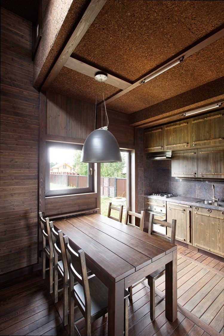 Wood Patchwork House by Peter Kostelov