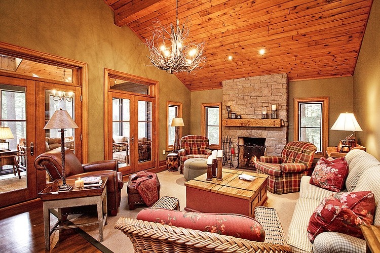 Red Stone Lake House by Collage Designs