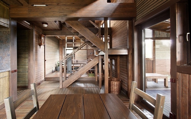 Wood Patchwork House by Peter Kostelov