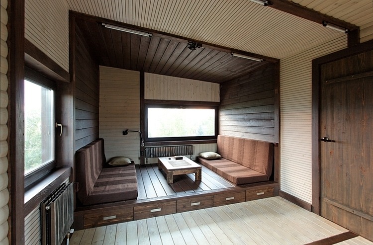 Wood Patchwork House by Peter Kostelov