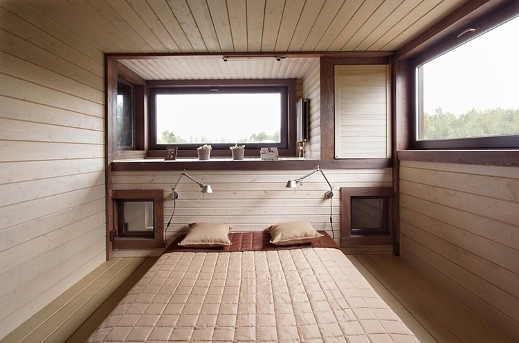 Wood Patchwork House by Peter Kostelov