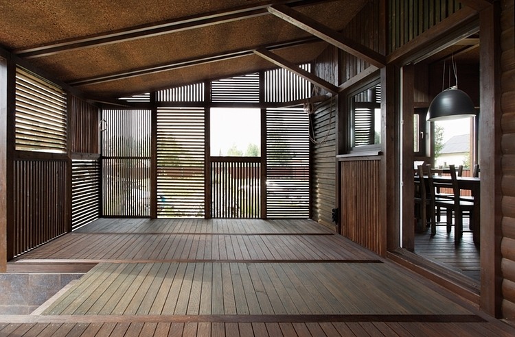 Wood Patchwork House by Peter Kostelov