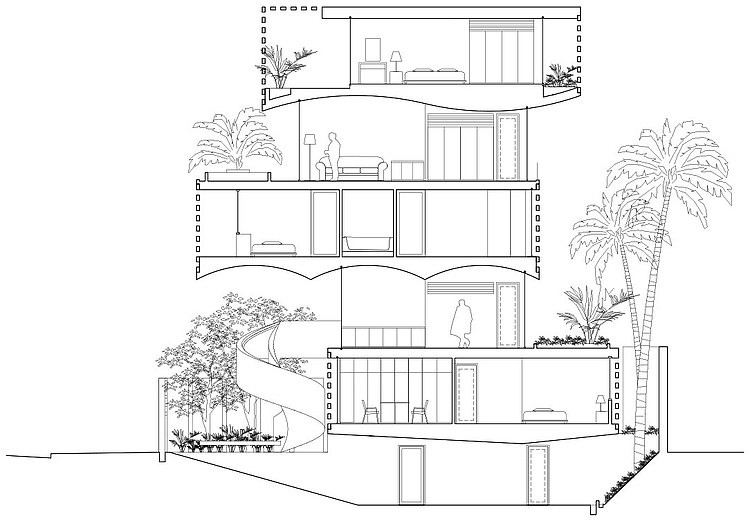 Binh Thanh House by Vo Trong Nghia and Sanuki + Nishizawa
