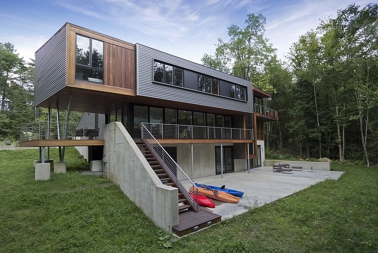Berkshire Pond House by David Jay Weiner Architects