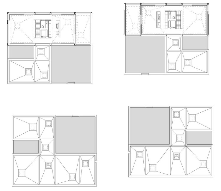 4 Courtyard Houses by Think Architecture