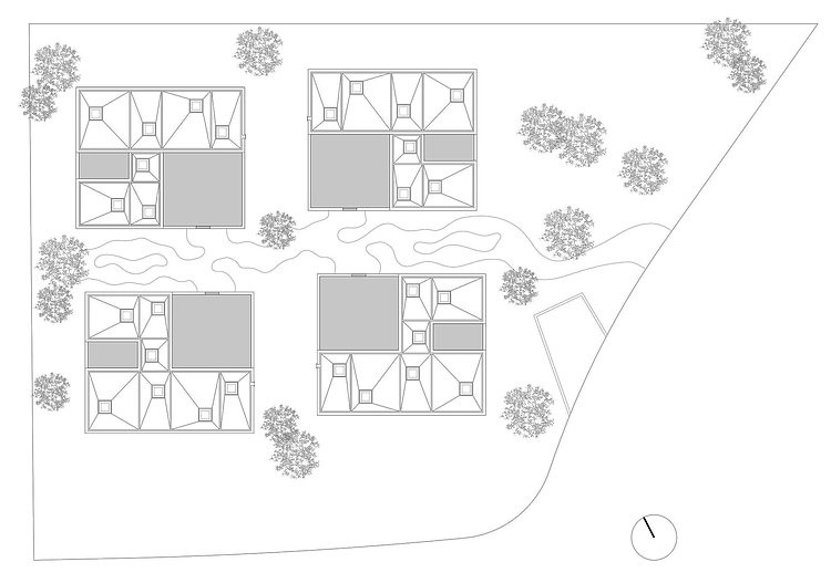 4 Courtyard Houses by Think Architecture
