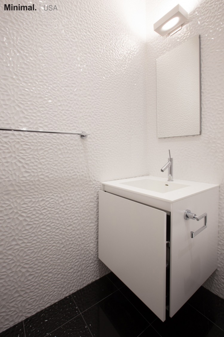 Minimal USA GLAM Bathroom - Open Vanity Minimal USA GLAM Bathroom - Open Vanity