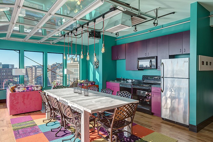 Downtown Penthouse Loft by S&K Interiors