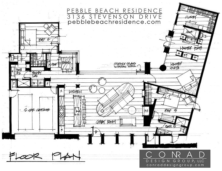 Pebble Beach Residence by Conrad Design Group