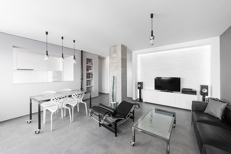 Grayscale Apartment by Arhitektura Budjevac
