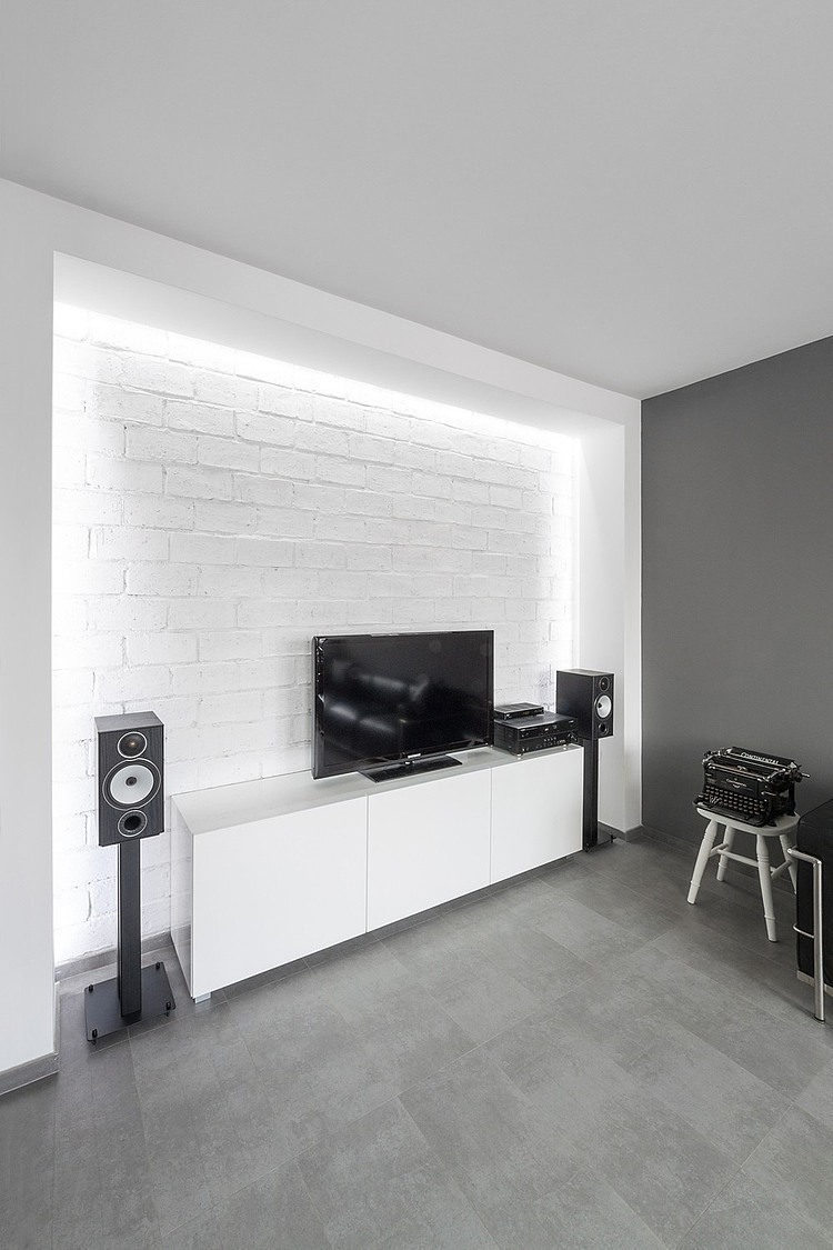 Grayscale Apartment by Arhitektura Budjevac