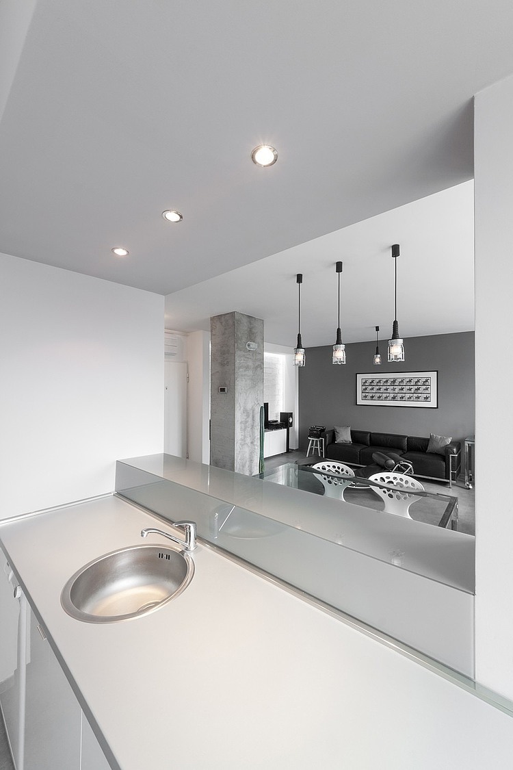 Grayscale Apartment by Arhitektura Budjevac
