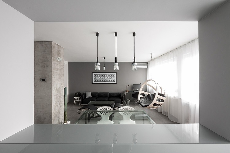 Grayscale Apartment by Arhitektura Budjevac