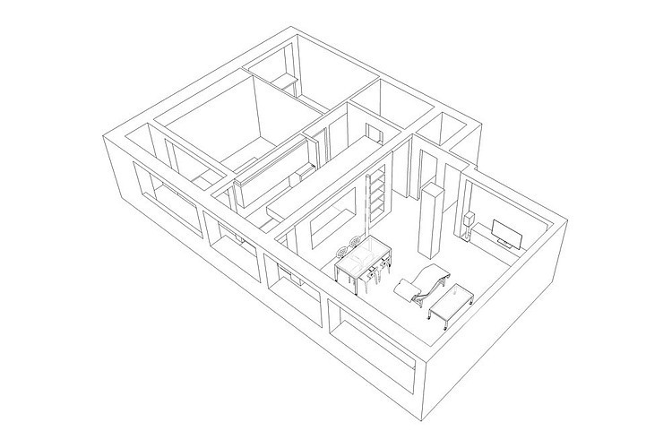 Grayscale Apartment by Arhitektura Budjevac