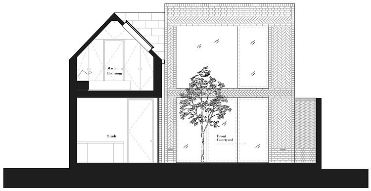 Herringbone House by Atelier Chanchan