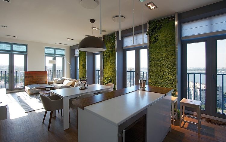 Green Apartment by SVOYA Studio