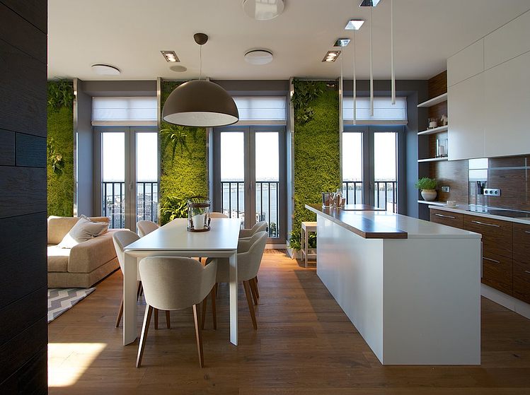 Green Apartment by SVOYA Studio