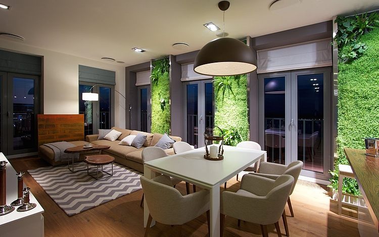 Green Apartment by SVOYA Studio