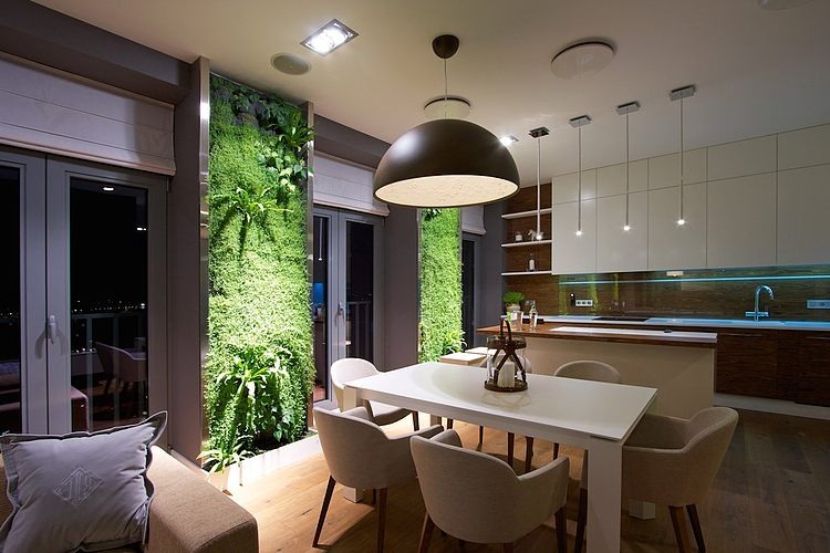 Green Apartment by SVOYA Studio