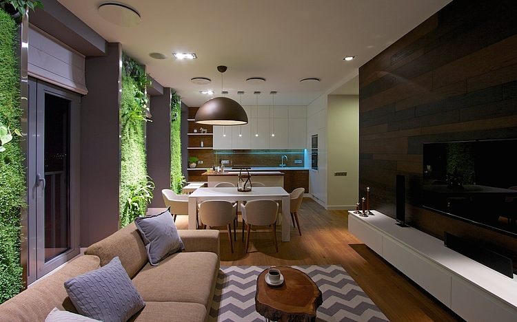 Green Apartment by SVOYA Studio