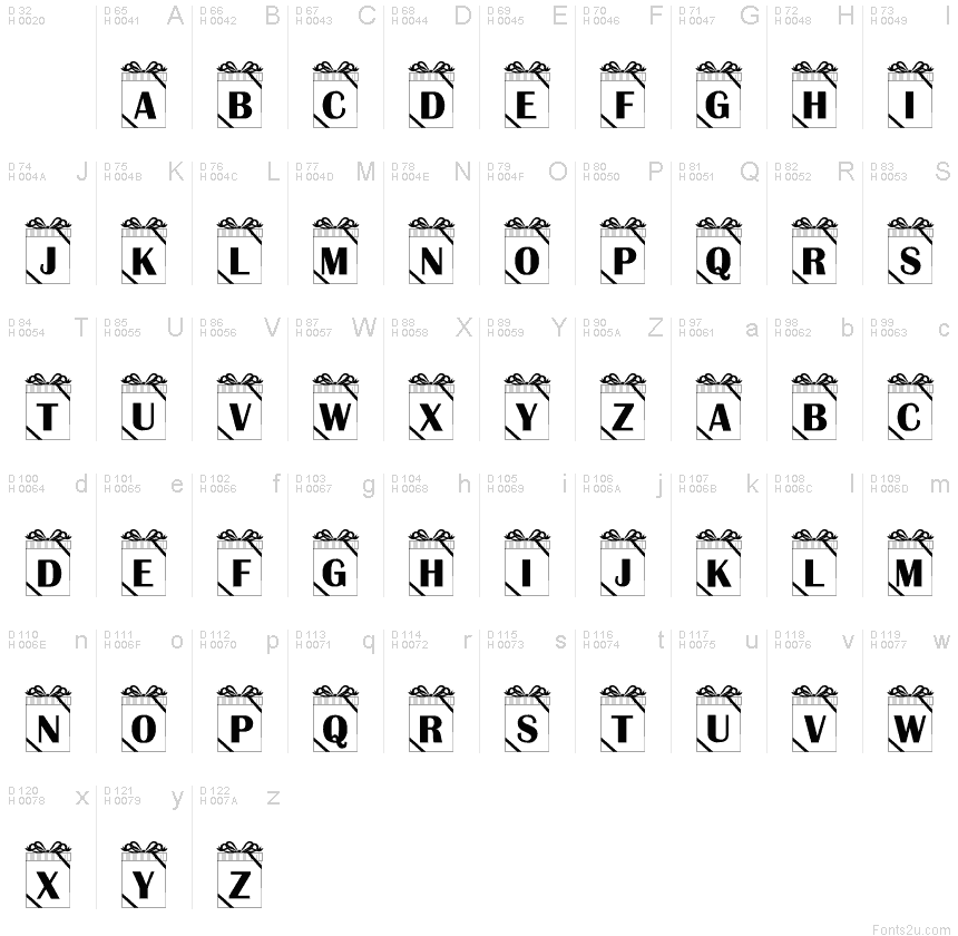 Basic Latin - charmap